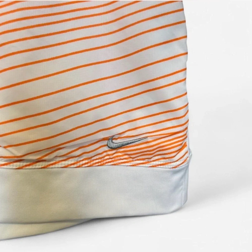 Nike Golf Orange and White‎ Dri-Fit Top Large Like New